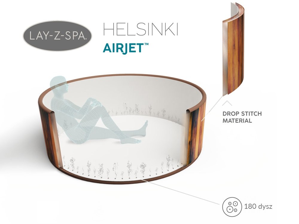 Hot Tub Inflatable Garden Spa Round Helsinki Bestway 60025 Manufacturer code 04535