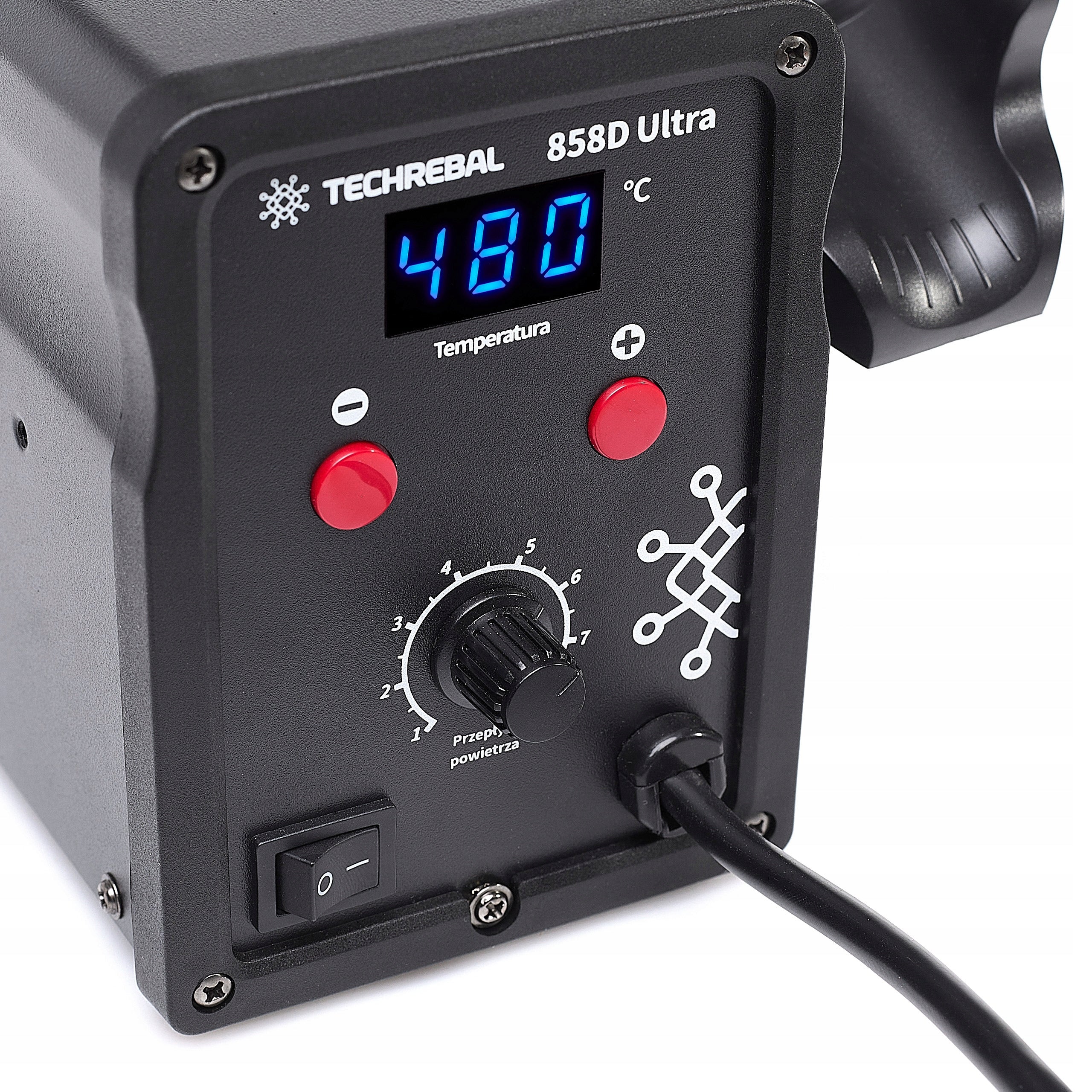 Hot air SOLDERING STATION Plastic welding machine Techrebal 858D Ultra 750W Power 750 W