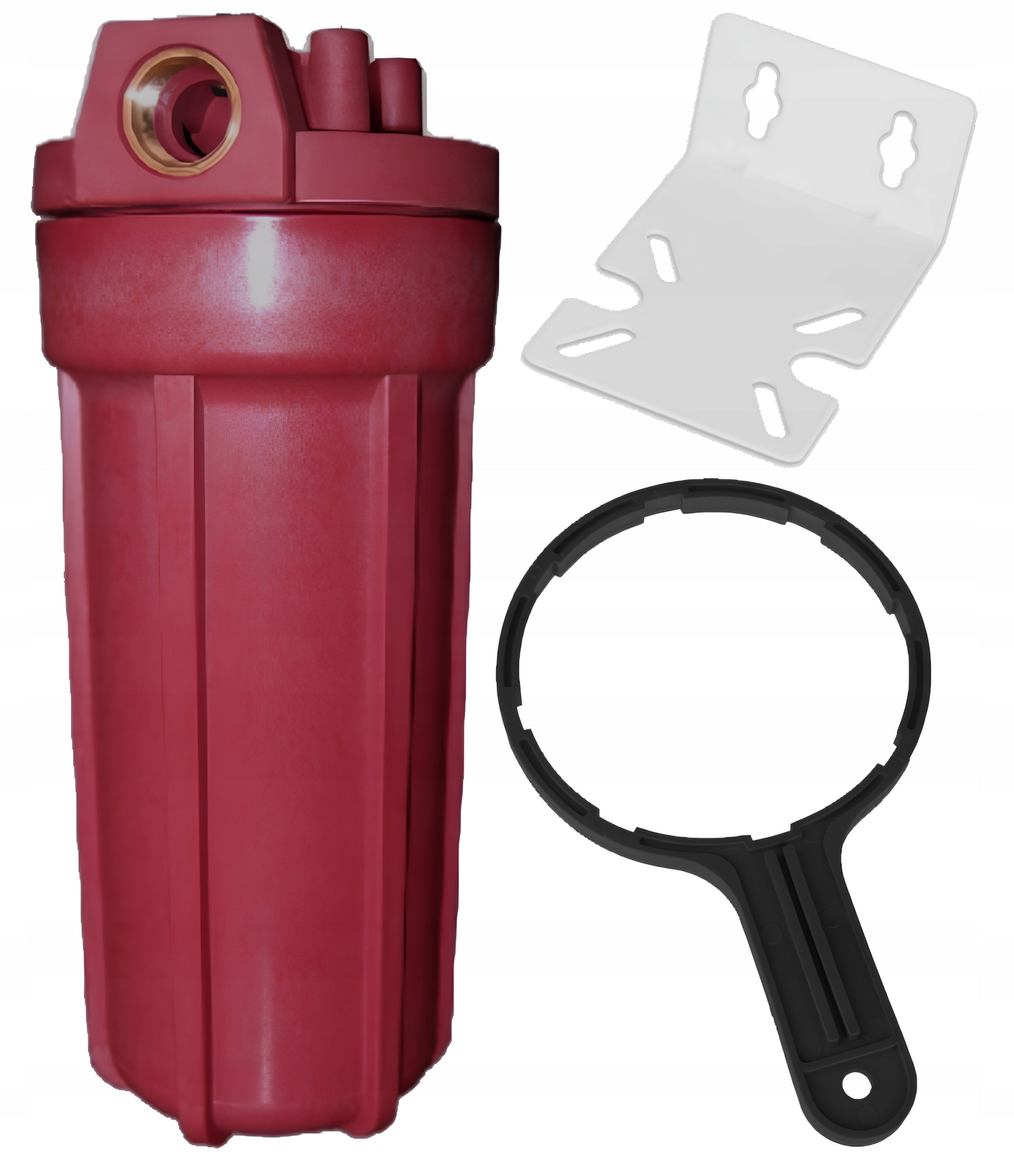 Hot water filter 10' body 1/2' key plate USTM