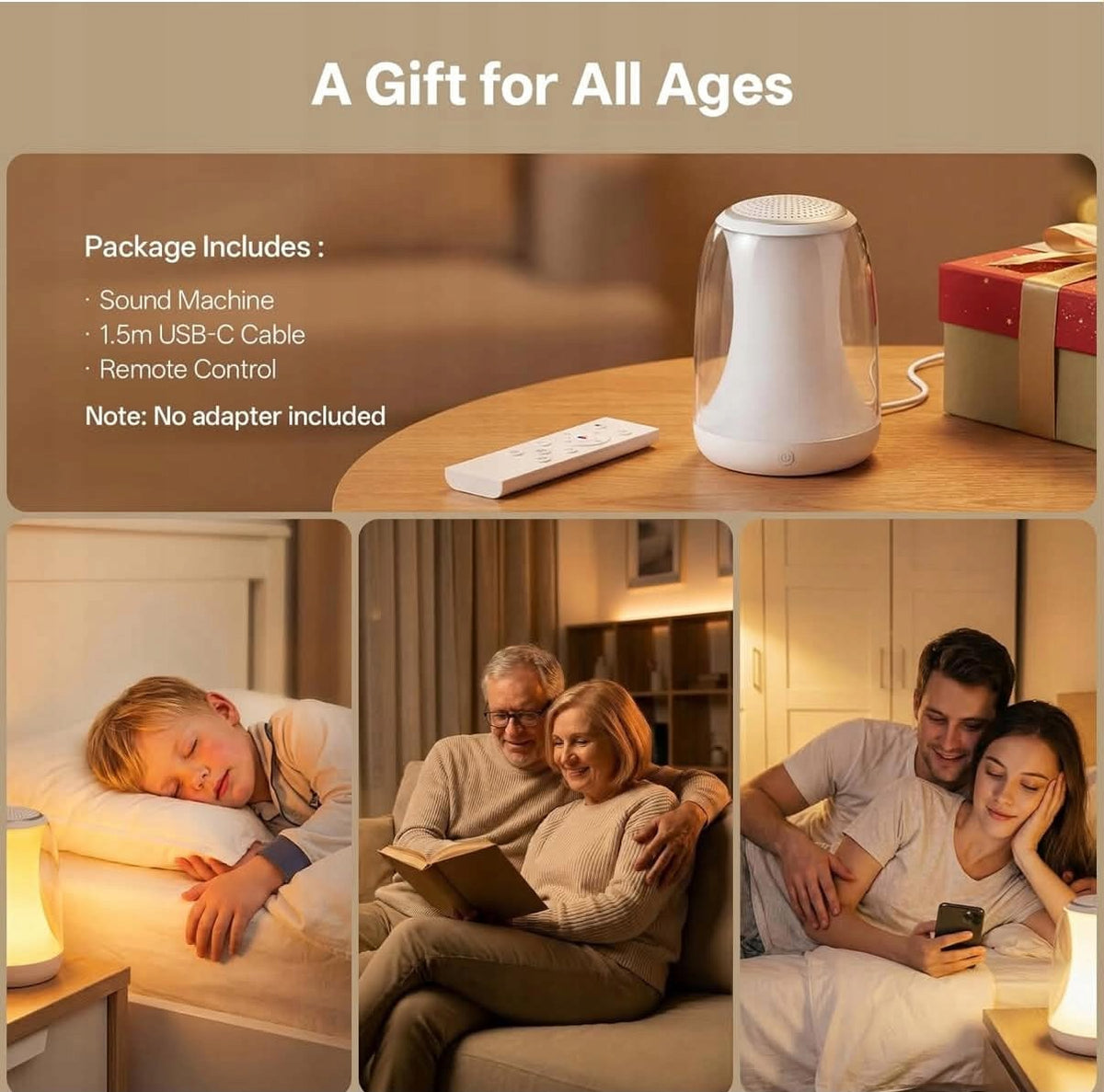 Hotmoon Lullight Night Light White Noise Generating Device Manufacturer code biały szum