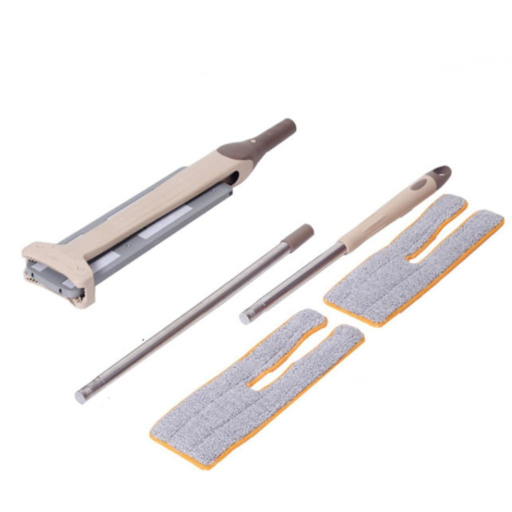 Household Flat Mop Hand Washing Micro Carbon Fiber Double Side 38x12cm Brand no brand