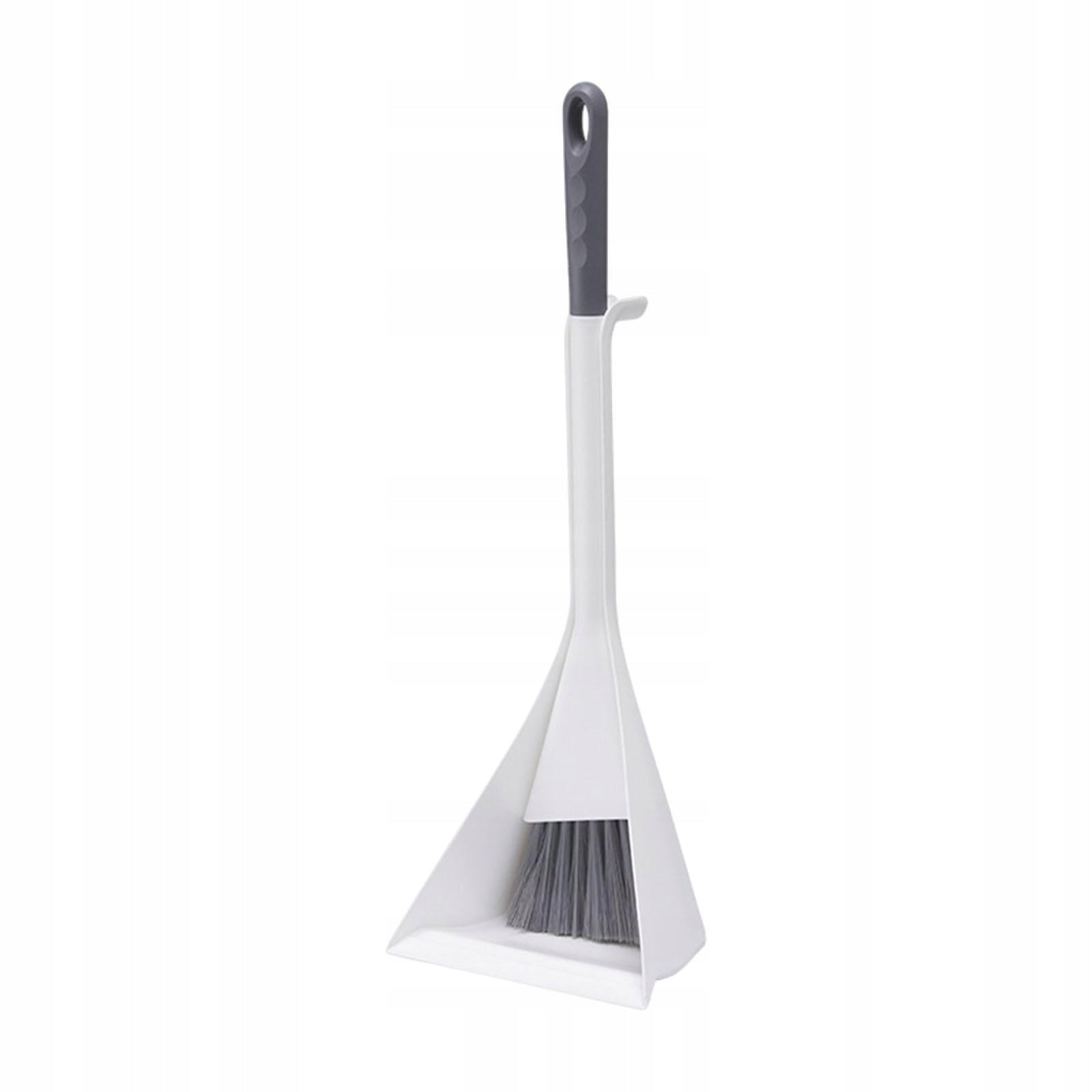 Household Mini Kids Broom and Dustpan Set Dust Clean Pretend Play Deep Gray