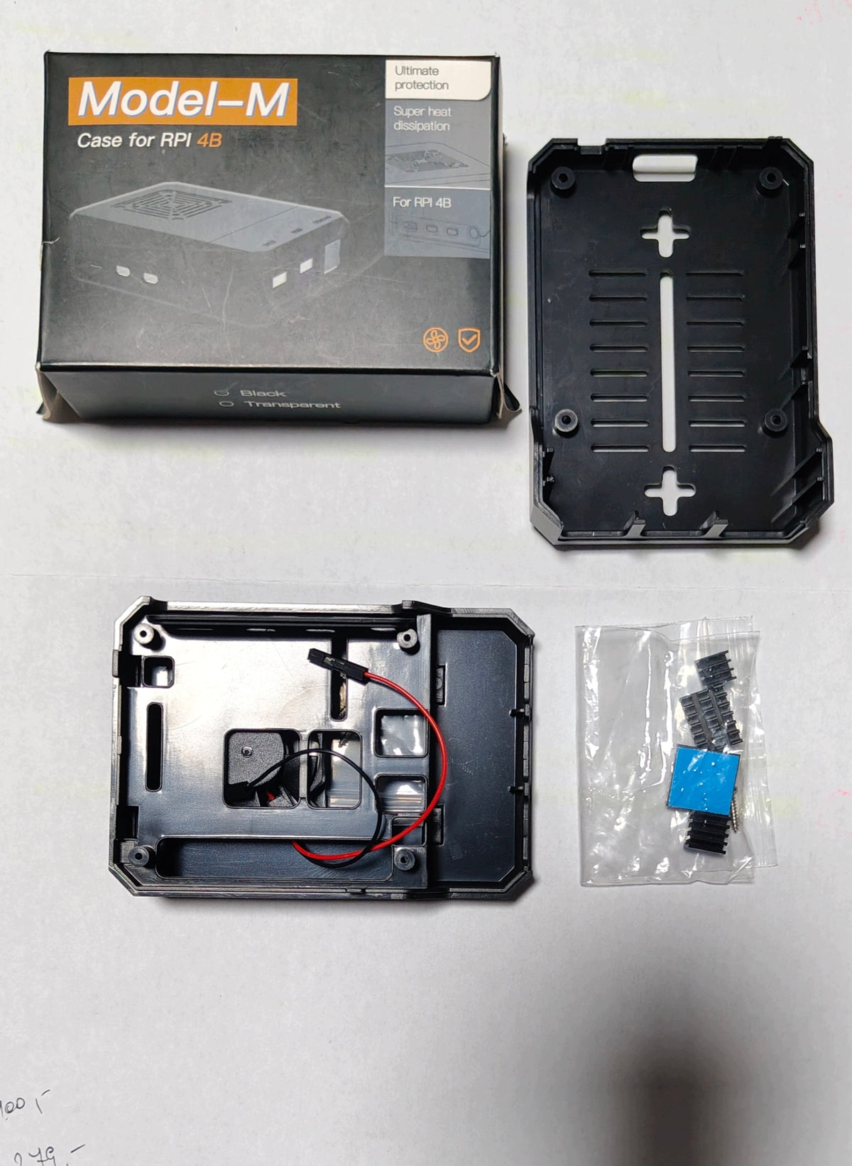 Housing for Raspberry Pi 4 Model B iUniker Radiator Fan Black 4B Packaging status original