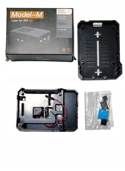 Housing for Raspberry Pi 4 Model B iUniker Radiator Fan Black 4B