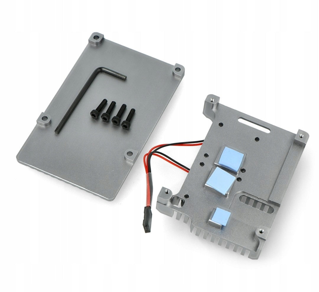 Housing - heat sink for Raspberry Pi 4 with fan grey Manufacturer no brand