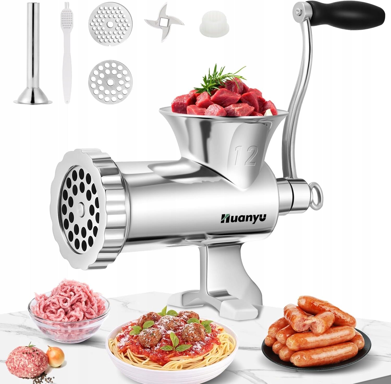 Huanyu Handheld Stainless Steel Meat Grinder