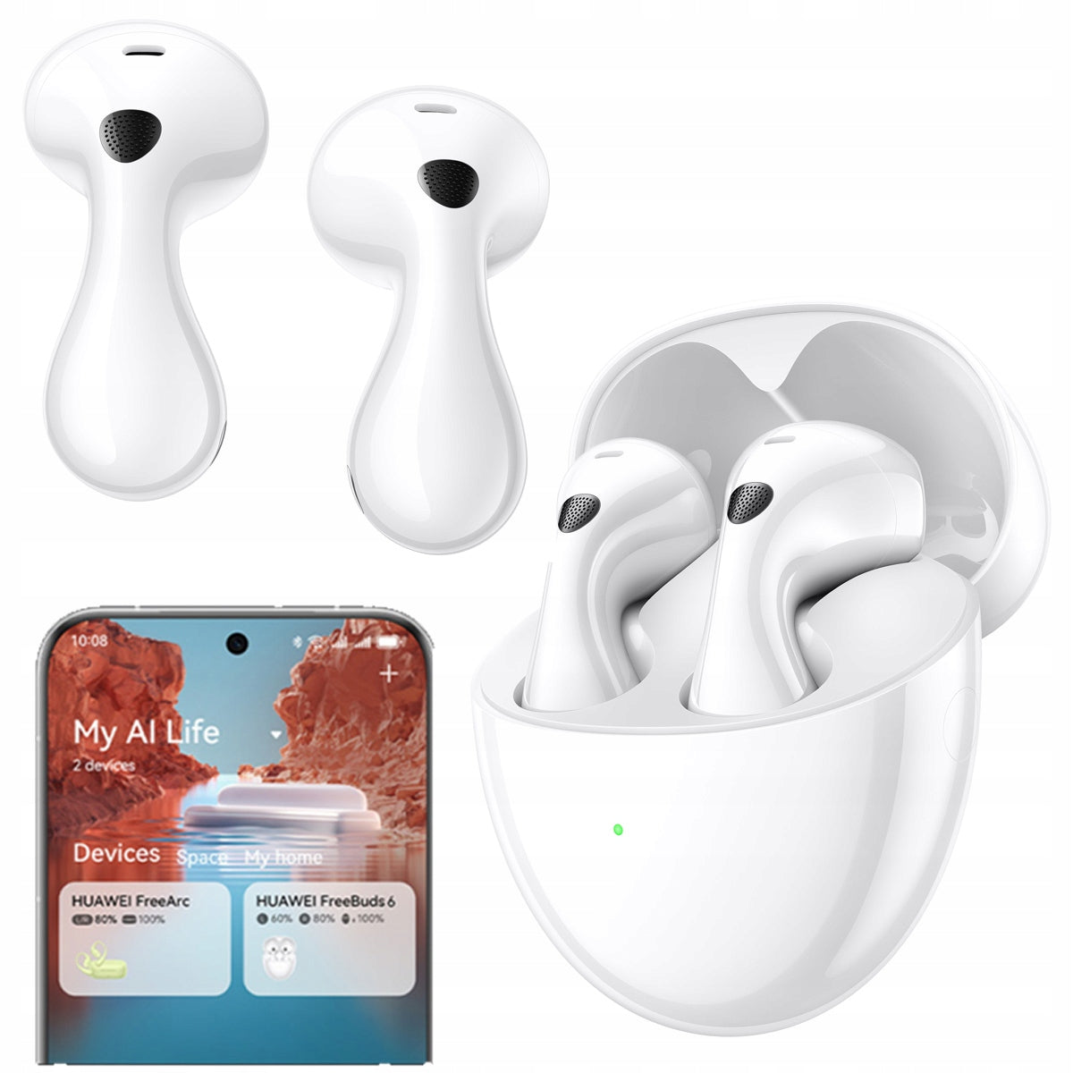 Huawei FreeBuds 6 Wireless In-Ear Headphones White Model FreeBuds 6i