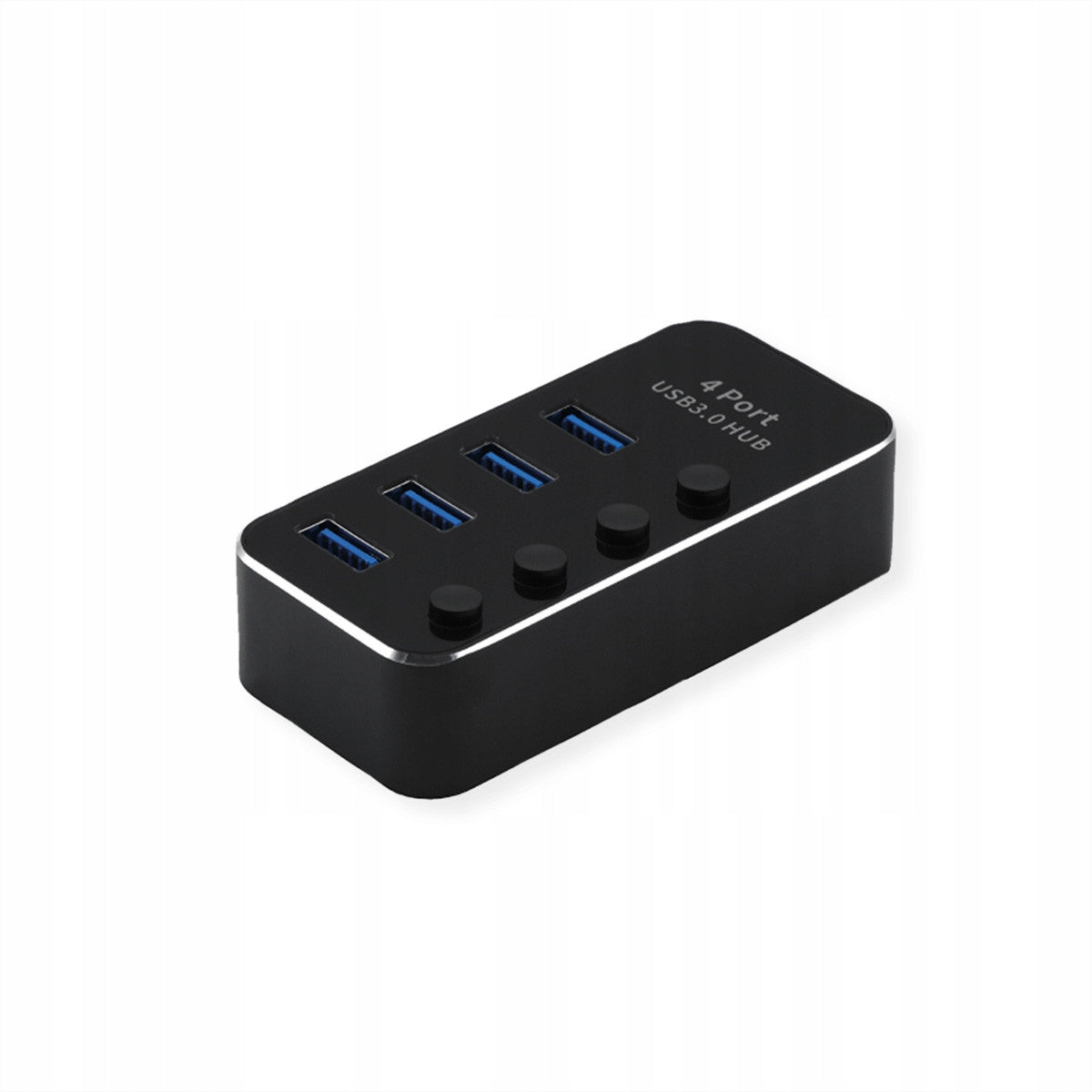 Hub 4x USB 3.2 Gen 1 LED switch black