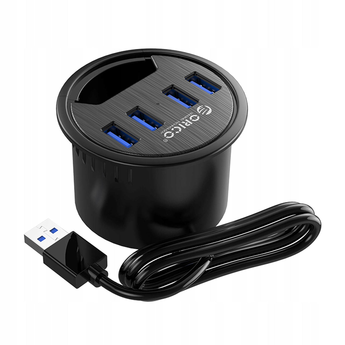 Hub 4xUSB 3.0 in a hole for the desk, 150cm USB3.0 cable