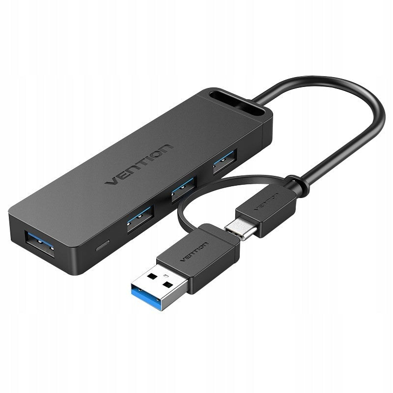 Hub 5in1 USB 3.0 Vention with USB-C to USB-A adapter