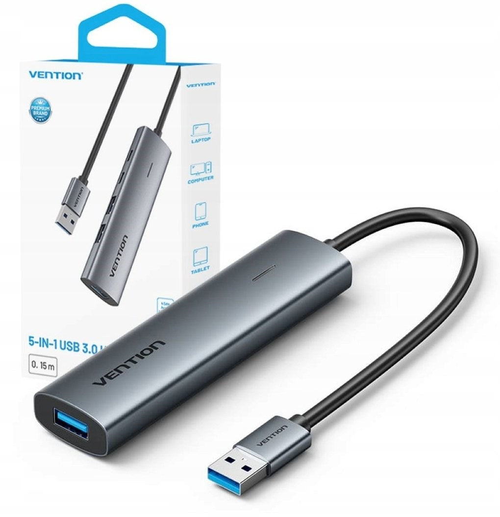 Hub 5in1 USB-A 3.0 Vention 0.15 m