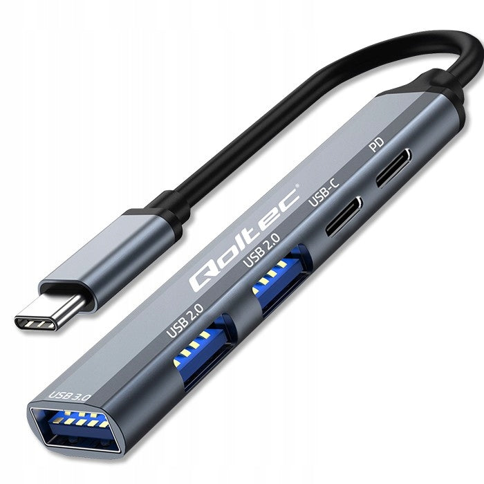 Hub Adapter Splitter USB-C3.1 5in1 USB-C PD USB-C 2x USB2.0 USB3.0 Packaging status original