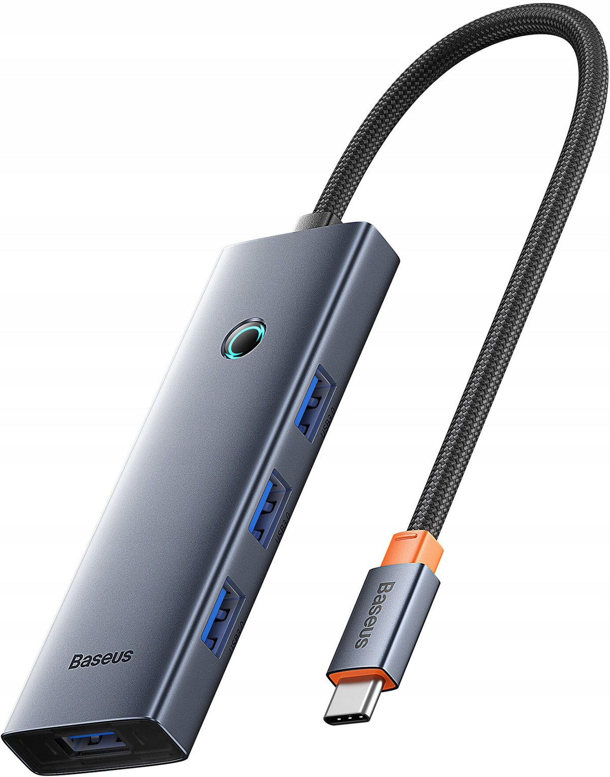 Hub BASEUS UltraJoy Series Lite USB-C BS-OH108 USB Type-C, Passive Grey Manufacturer Baseus