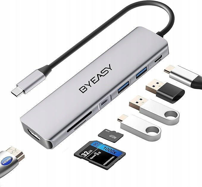 Hub Byeasy UC-707 USB C 7 Ports