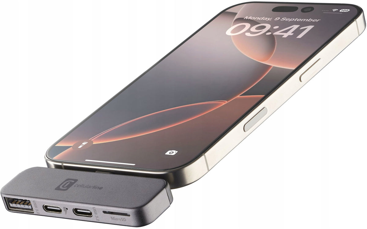 Hub CELLULARLINE OTGUSBC4PTLK USB Type-C, Passive Manufacturer CellularLine