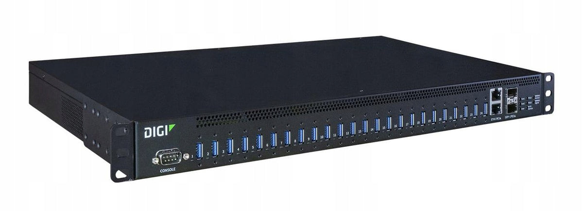 Hub Interface Digi AW24-G300 USB 3.0 Type-A 10000 Mbit/s Black, AW24-G300