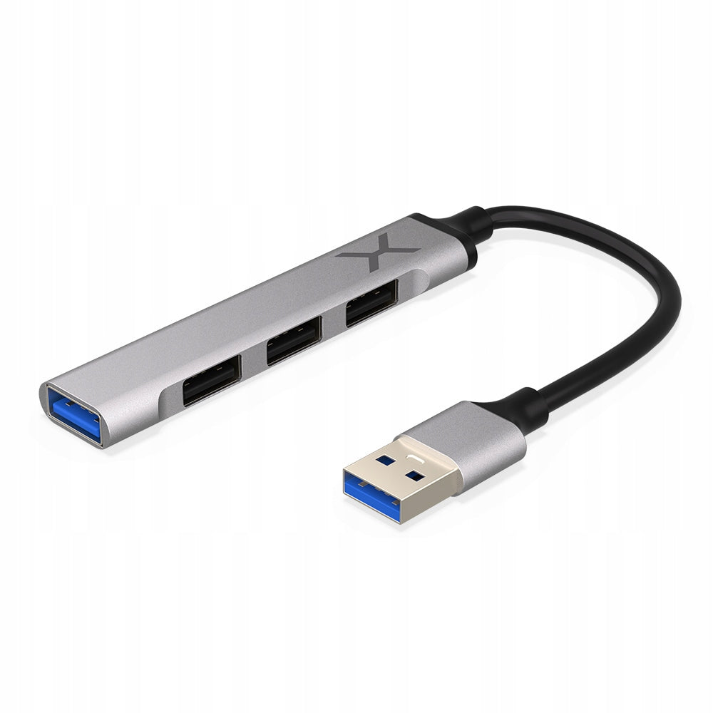 Hub KRUX Force10, 1xUSB 3.1, 3xUSB 2.0, compact, lightweight, Plug & Play