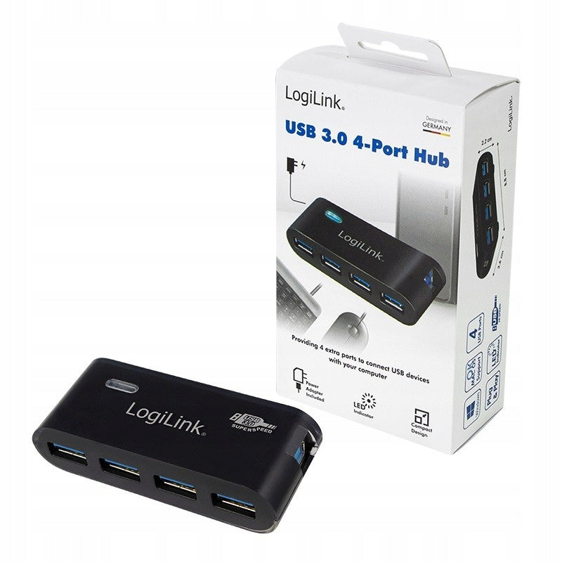 Hub LogiLink 4-port black