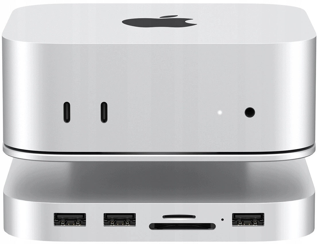 Hub MC60 NVMe SATA M.2 Mac Mini M4 Pro 6in1 USB C SD microSD Docking Station