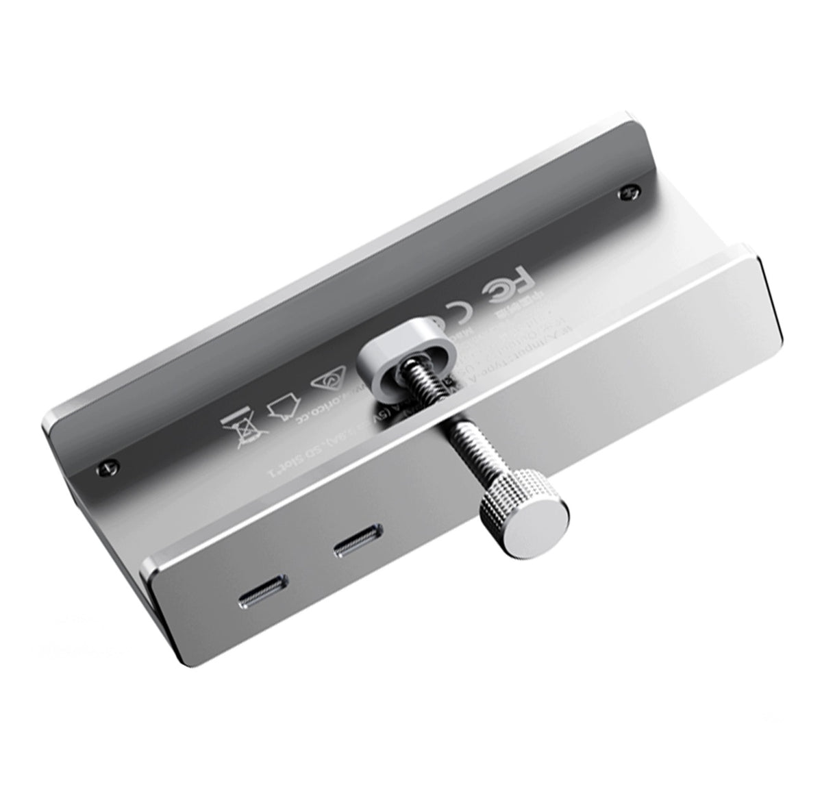 Hub MH5PMM USB-C / USB-A SD TF 3.5mm Audio Mounted Hub - Silver