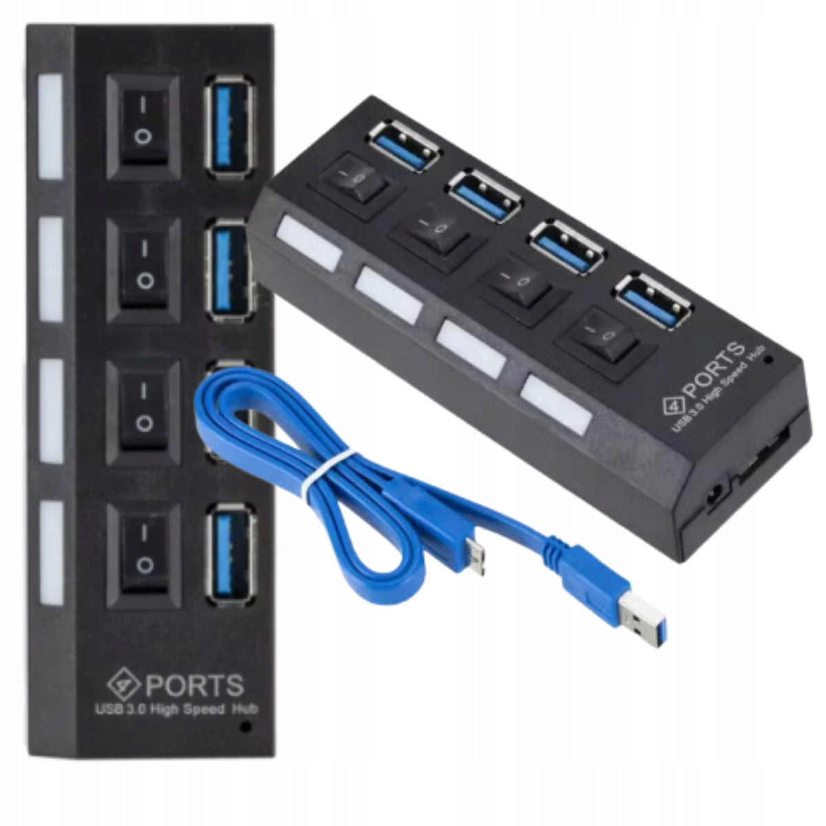 Hub Splitter Ruffberg HB1 4 USB 3 0 Ports Data Transfer Circuit Breakers
