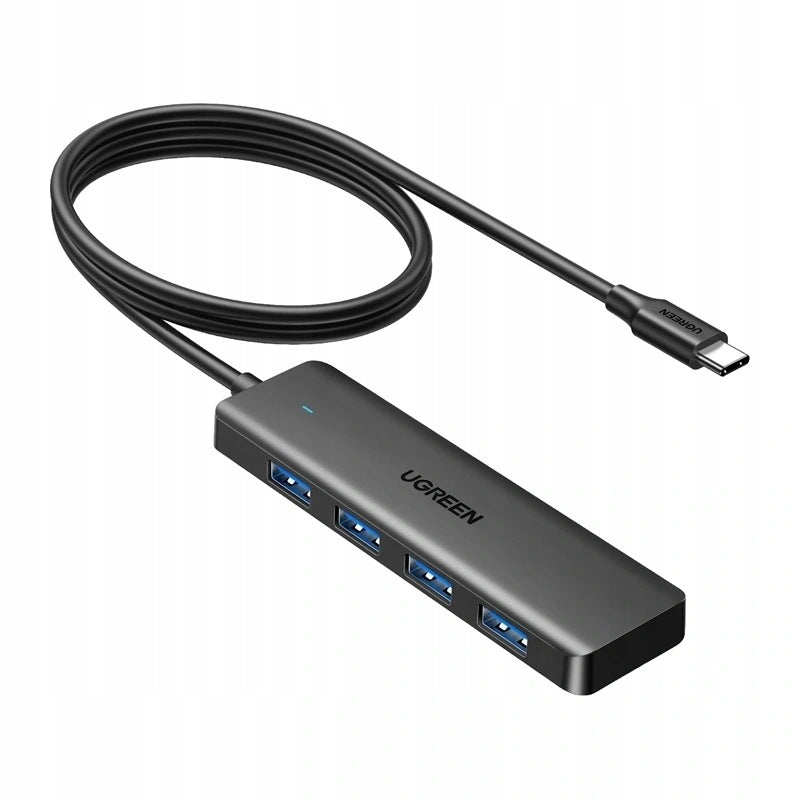 Hub USB-C UGREEN CM219 4 USB 3.0 Ports Adapter 5Gbps Grey