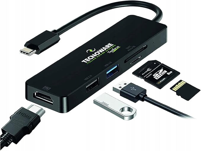 Hub USB Hub Tecnoware USB 5 Ports