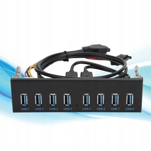 Hub USB3.0 8 Ports Extension Adapter for PC Front Panel Manufacturer no brand