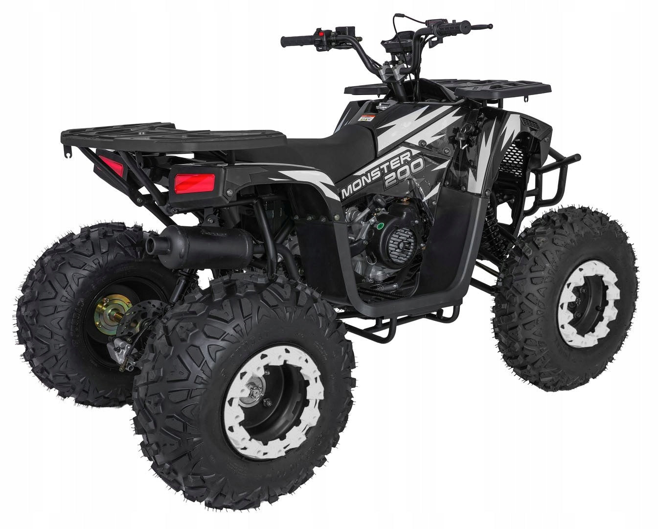 Huge QUAD COMBUSTION XXL version for teenagers MONSTER 200 C to 80 km/h Information regarding product safety and compliance For use under direct adult supervision