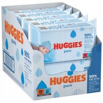 Huggies Pure Baby Wet Wipes, 12 x 48 Pieces