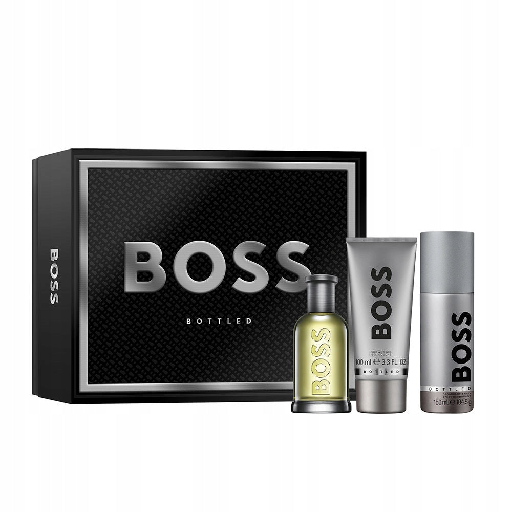 Hugo Boss Bottled 100ml Eau De Toilette+150ml Deodorant+100ml Gel Set