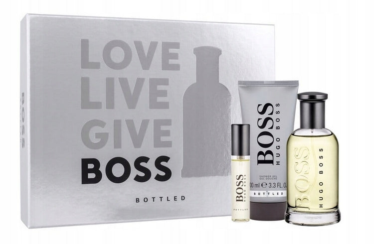 Hugo Boss Bottled EDT 100 ml +10 ml + gel 100 ml Set Packaging status original
