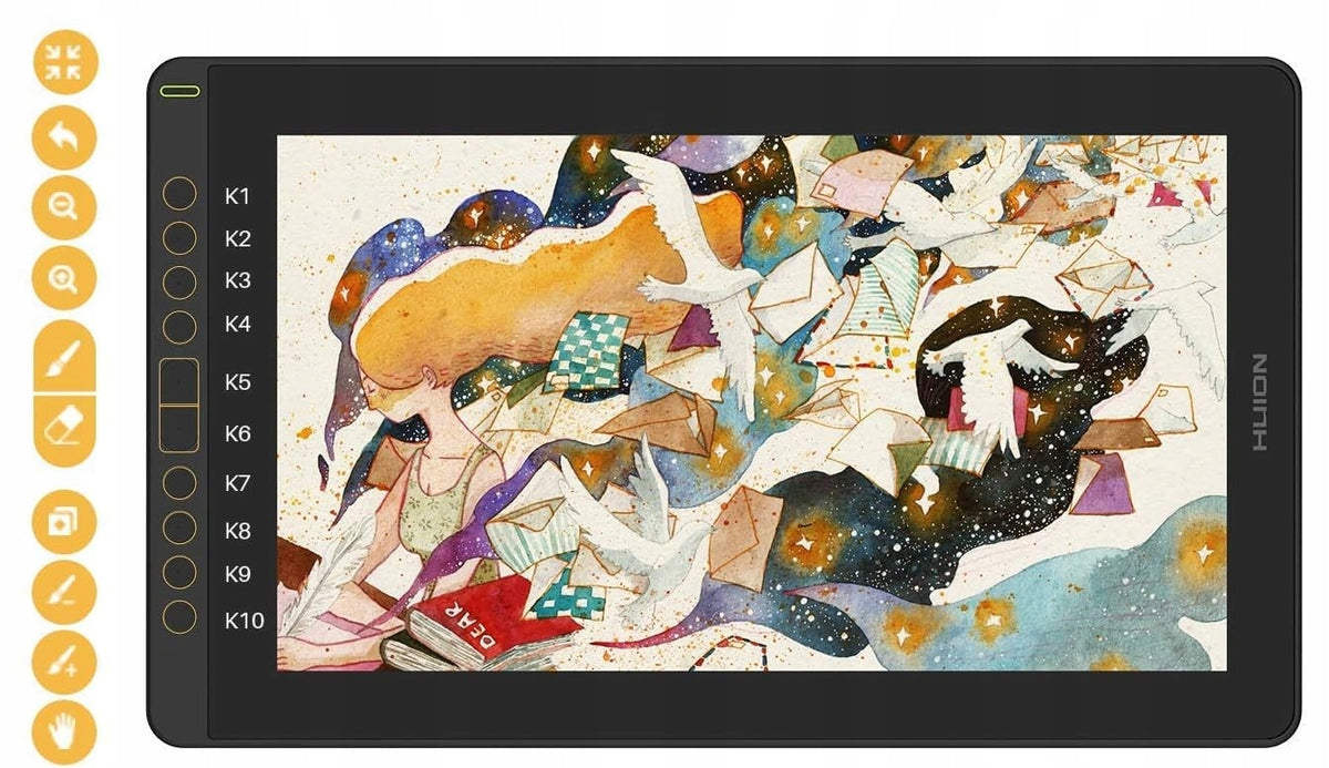 Huion Kamvas 16 2021 Tablet Graphics Screen 15.6'' HD Passive Pen Android Packaging status original