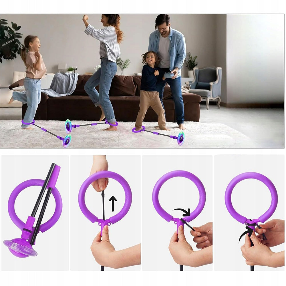 Hula hop on leg skipper jump rope for kids circle Kid's age 5＋ years