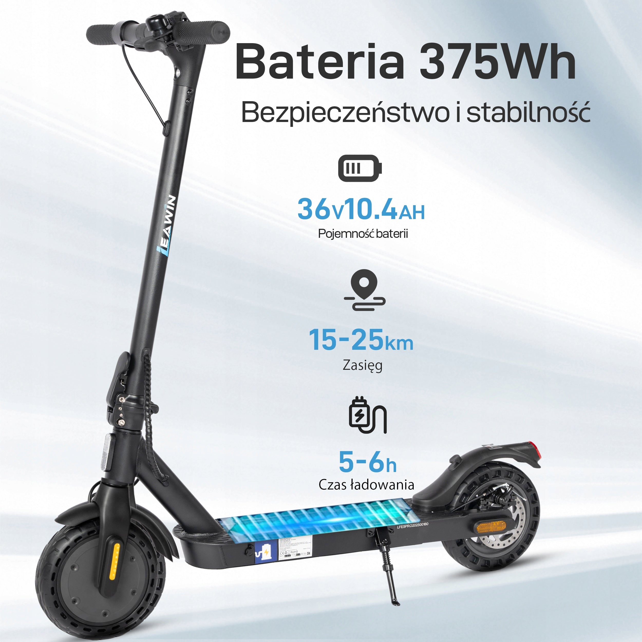 Hulajnoga Elektryczna Dla Dorosłych Składana Terenowa 36V 500W 10" Brand no brand