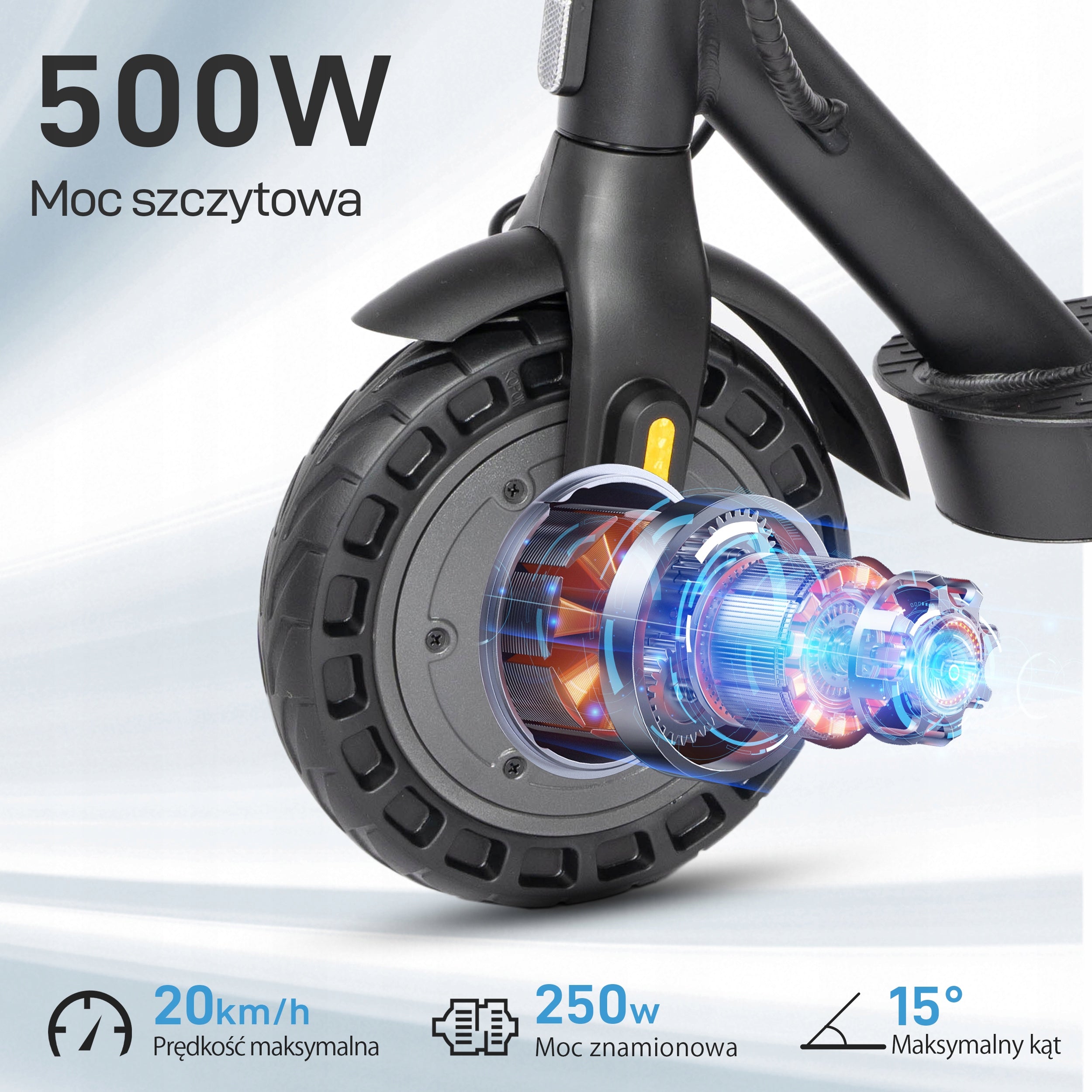 Hulajnoga Elektryczna Dla Dorosłych Składana Terenowa 36V 500W 10" Manufacturer code Hulajnoga Elektryczna 10