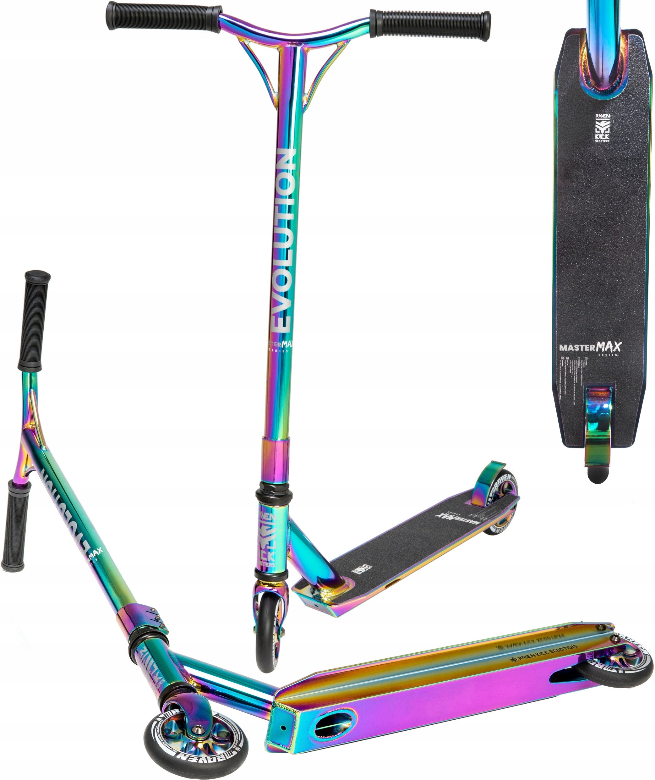 Triukinis paspirtukas Raven Master Max Neo Chrome 110mm