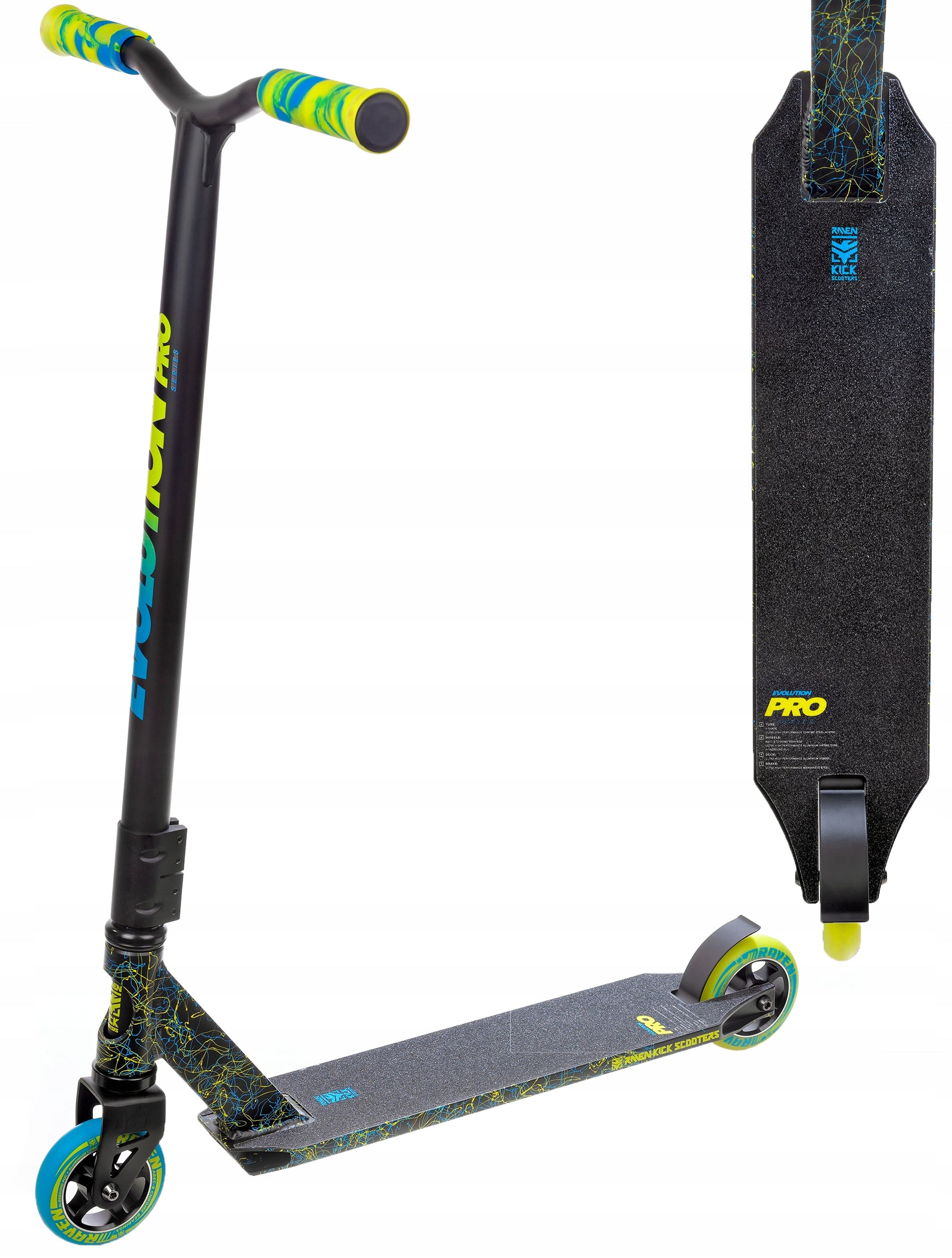 Triukinis Paspirtukas Raven Pro Blue/Lime