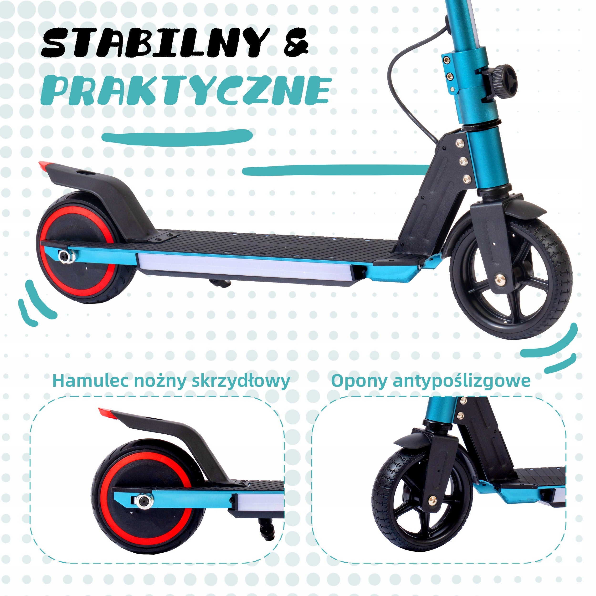 Hulajnoga elektryczna dla dzieci, Składany pojazd LED 14 km/h 150W 65kg Manufacturer code Chic Intelligent