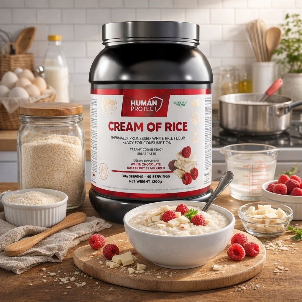 Human Protect CREAM OF RICE 1200g GRUEL RICE CARBOHYDRATE ENERGY Expiration date at least 1 year from the date of purchase