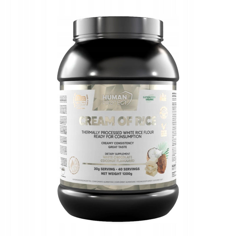 Human Protect CREAM OF RICE 1200g RICE GRUEL White chocolate coconut 1,2kg