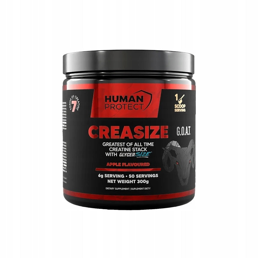 Human Protect CREASIZE 300g CREATINE STACK 7 FORMS OF CREATINE Apple