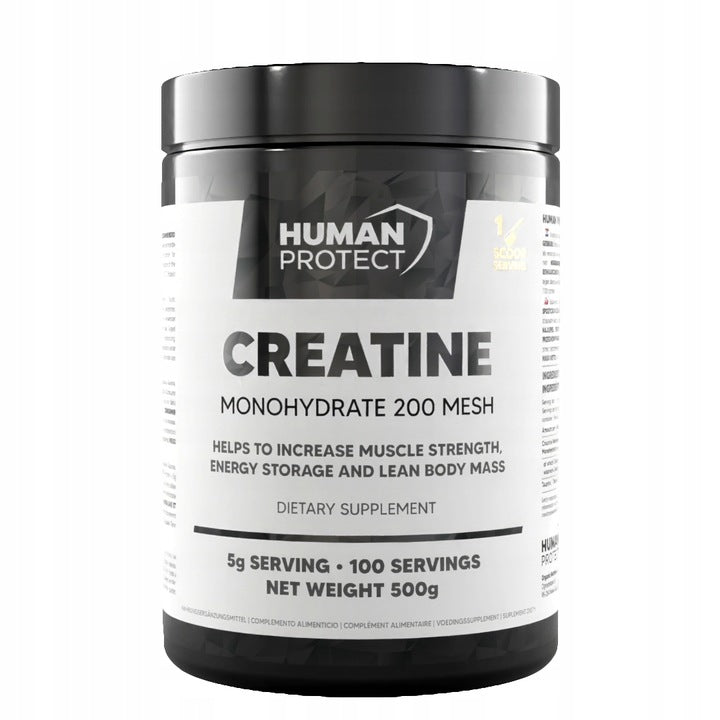 Human Protect CREATINE MONOHYDRATE 500g Creatine Natural Monohydrate