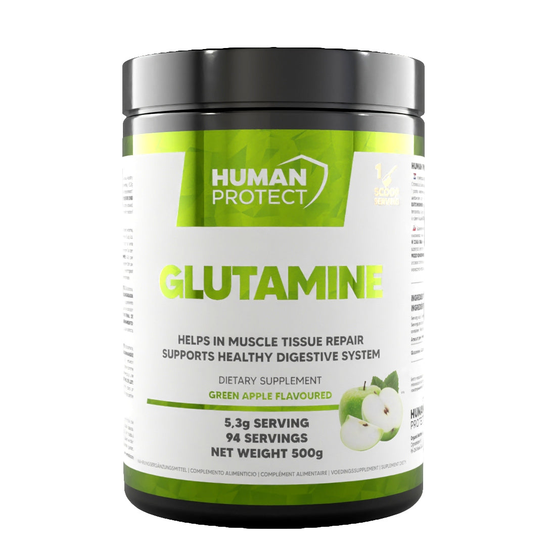Human Protect GLUTAMINE 500g GLUTAMINE Regeneration Amino Acids Apple