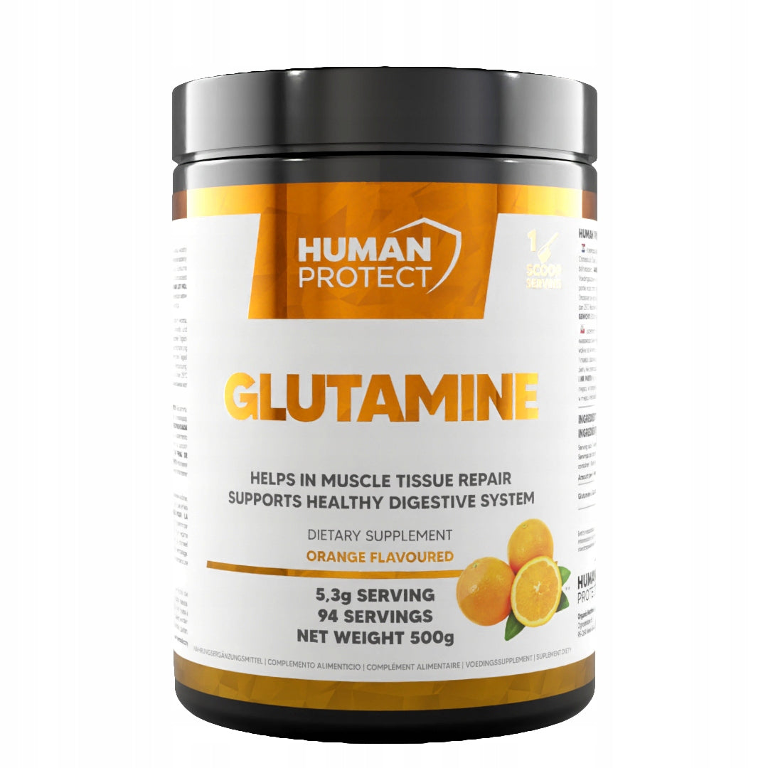 Human Protect GLUTAMINE 500g GLUTAMINE Regeneration Amino Acids Orange