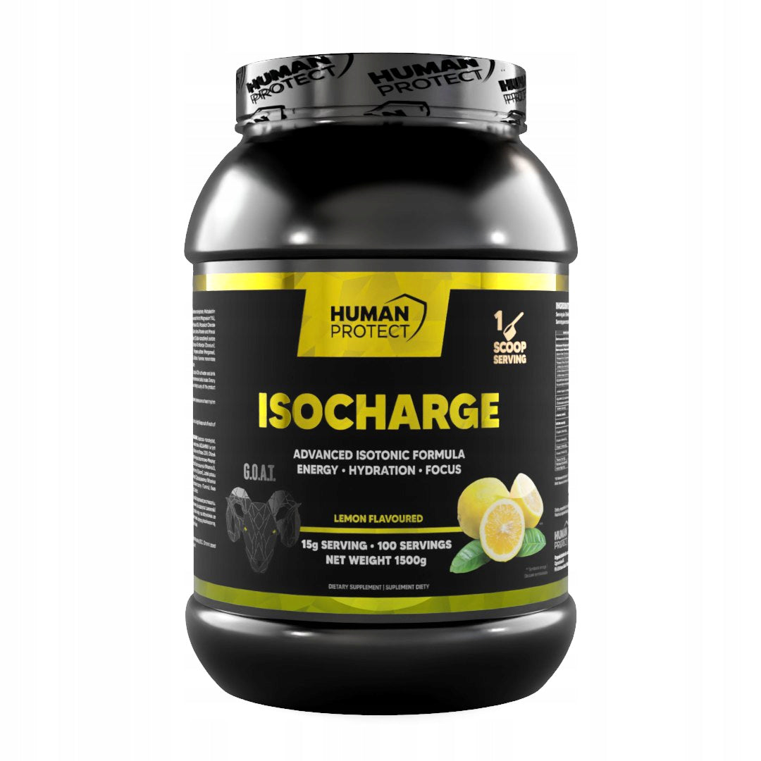 Human Protect IsoCharge 1500g Lemon ISOTONIC ELECTROLYTE