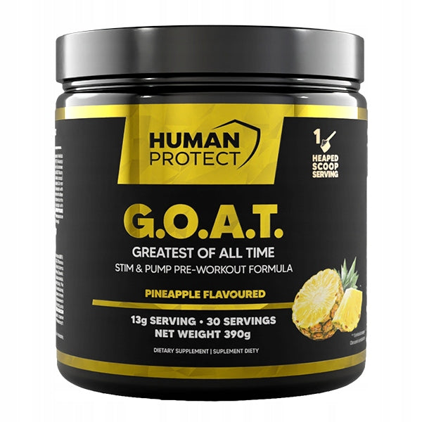Human Protect Pre-workout G.O.A.T 390g | Pineapple | Energy | Power | Strength