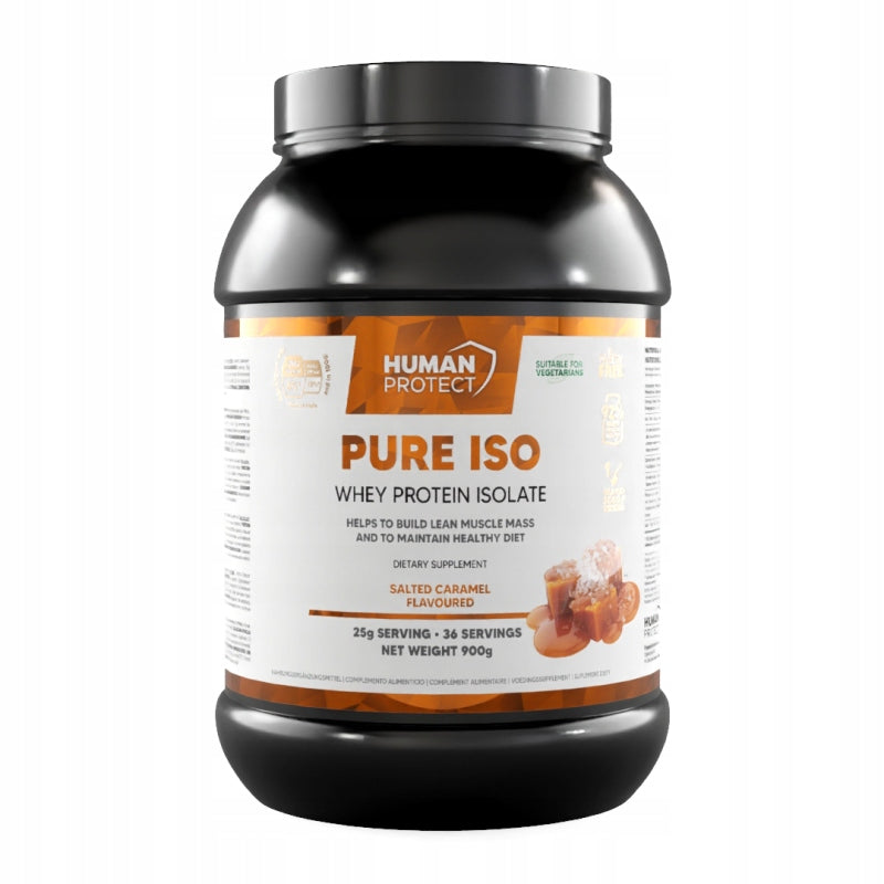 Human Protect Pure Iso 900g Whey Isolate WPI Salt Caramel.