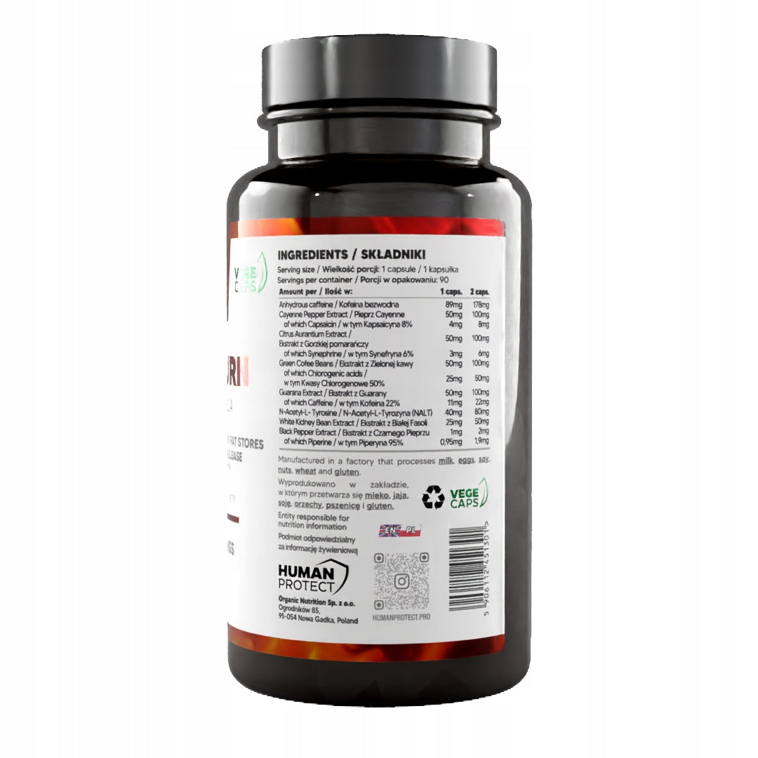 Human Protect THERMO BURN 90 capsules Manufacturer code 0000009300