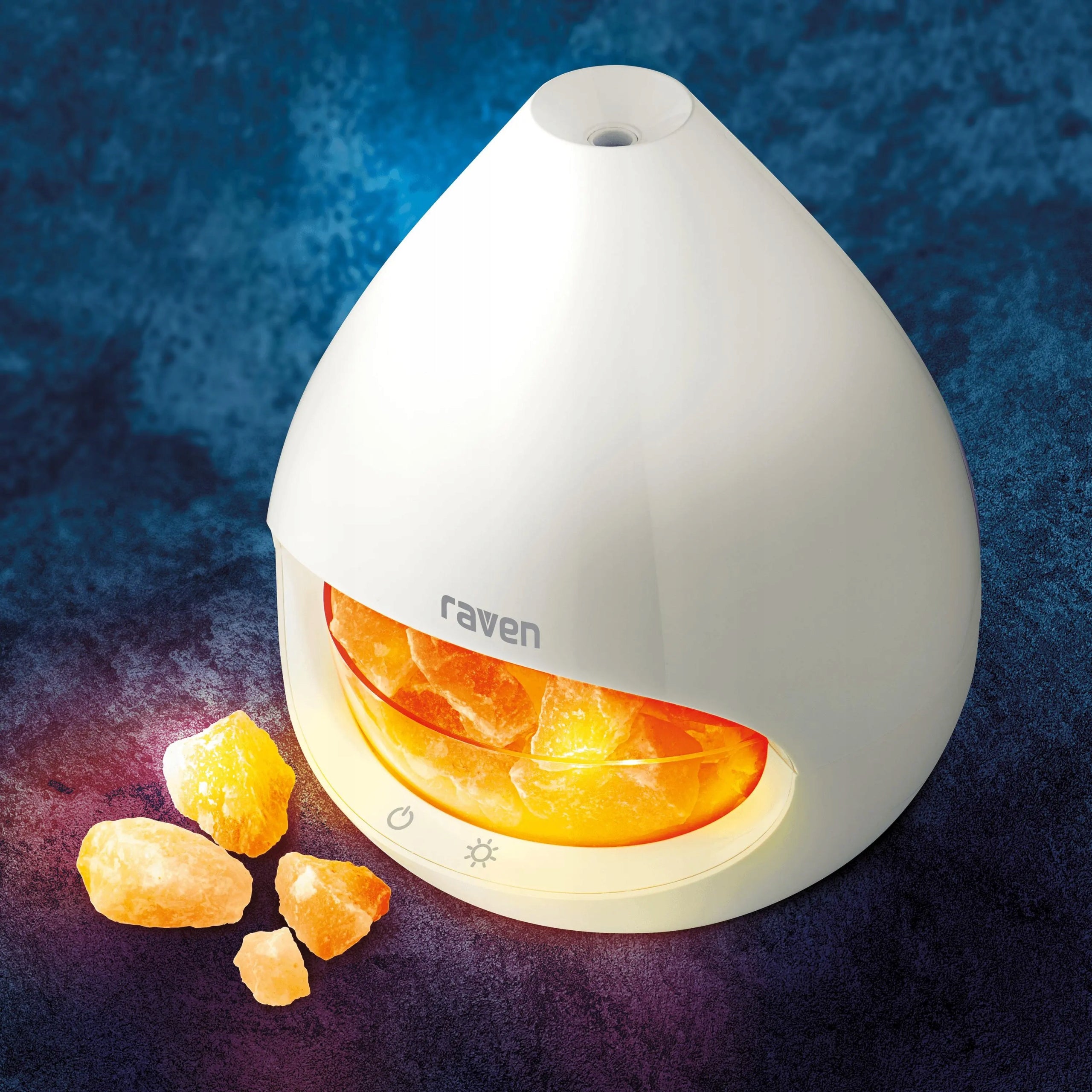 Humidifier Aromatizer Salt Lamp RAVEN ENA004 15m2 20W 150ml White Model ENA004